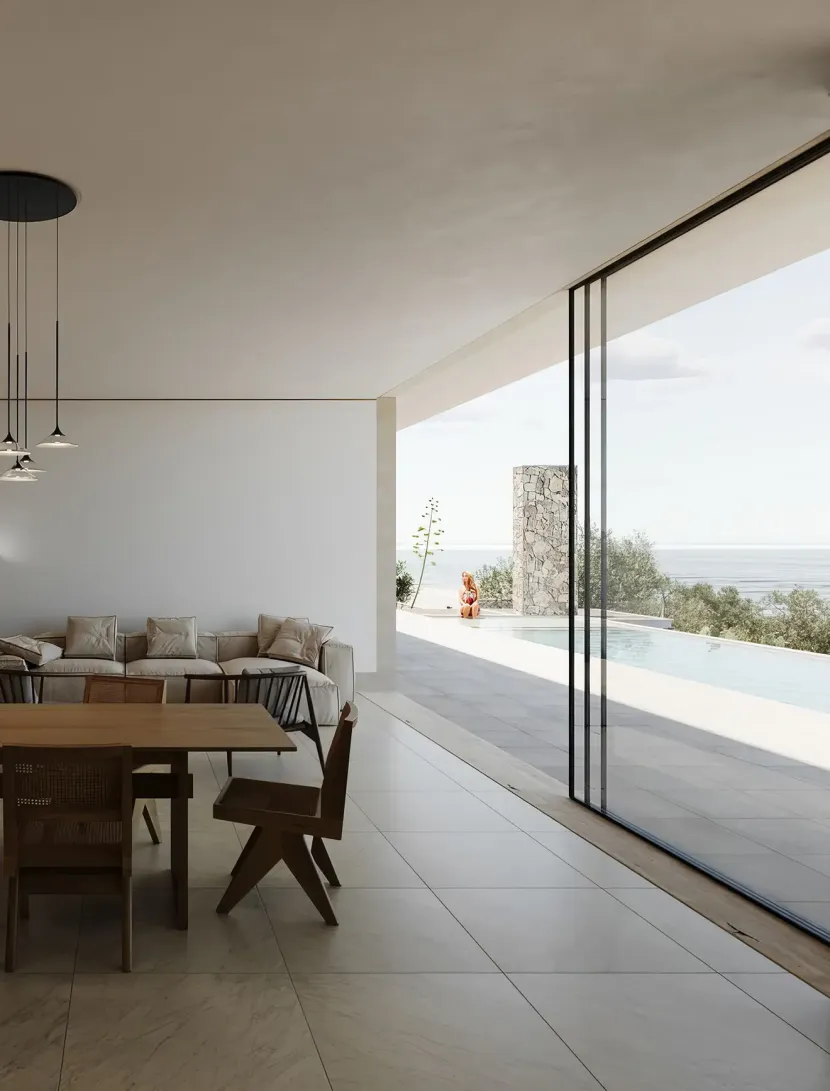 Vertidi Villas Lounge above Agia Pelagia